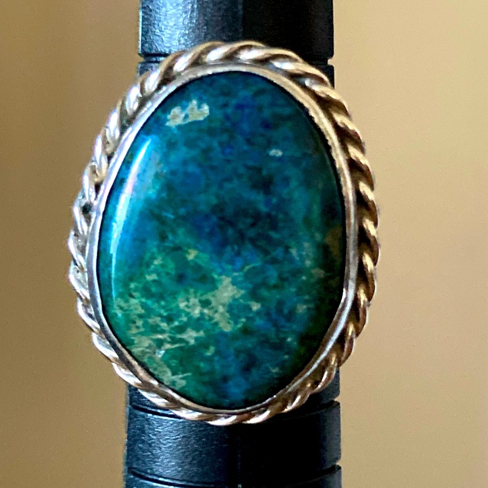 Sterling Chrysocolla Ring